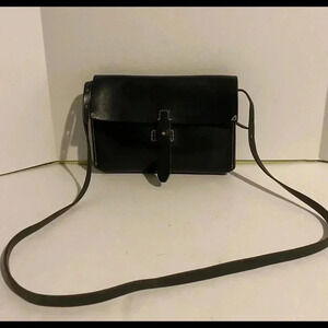 Madewell Black leather shoulder handbag